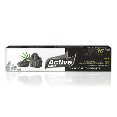 Dr. Morepen Active Smile Charcoal Toothpaste for Teeth Whitening And Bad Breath Removal